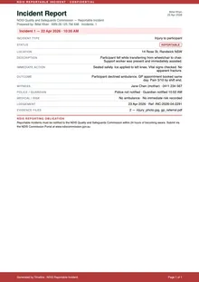 Incident Report